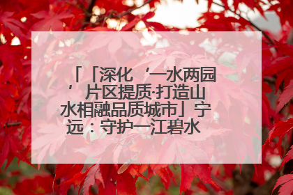 「深化‘一水两园’片区提质·打造山水相融品质城市」宁远：守护一江碧水 共享幸福河湖