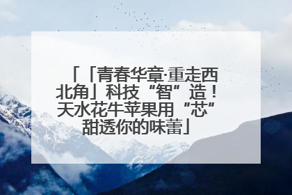「青春华章·重走西北角」科技“智”造！天水花牛苹果用“芯”甜透你的味蕾