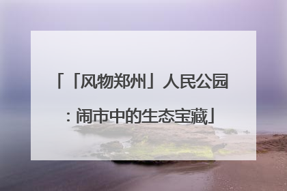 「风物郑州」人民公园：闹市中的生态宝藏