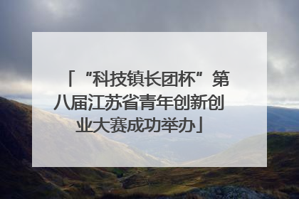 “科技镇长团杯”第八届江苏省青年创新创业大赛成功举办