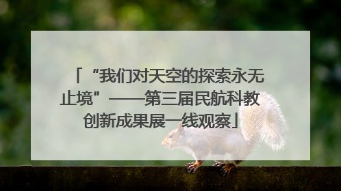 “我们对天空的探索永无止境”——第三届民航科教创新成果展一线观察