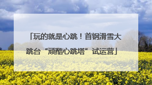 玩的就是心跳！首钢滑雪大跳台“顽酷心跳塔”试运营