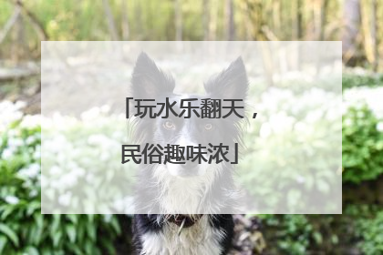 玩水乐翻天，民俗趣味浓