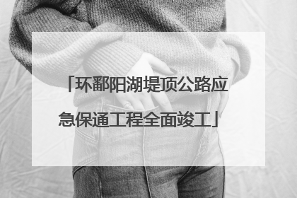 环鄱阳湖堤顶公路应急保通工程全面竣工