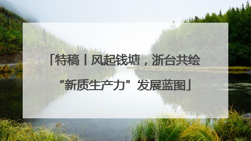 特稿丨风起钱塘，浙台共绘“新质生产力”发展蓝图