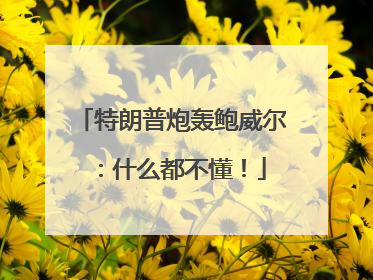 特朗普炮轰鲍威尔：什么都不懂！