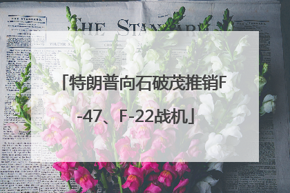 特朗普向石破茂推销F-47、F-22战机