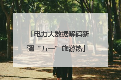 电力大数据解码新疆“五一”旅游热