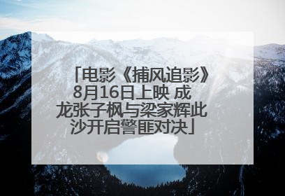 电影《捕风追影》8月16日上映 成龙张子枫与梁家辉此沙开启警匪对决