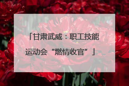 甘肃武威：职工技能运动会“燃情收官”