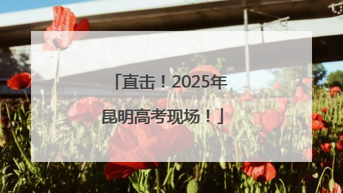 直击！2025年昆明高考现场！