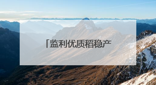监利优质稻稳产提质 打造“江汉大米”核心产区