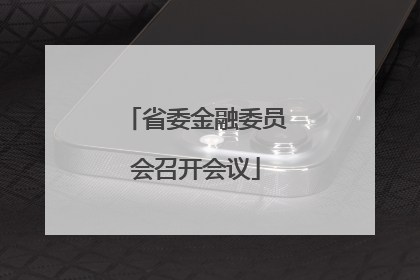 省委金融委员会召开会议
