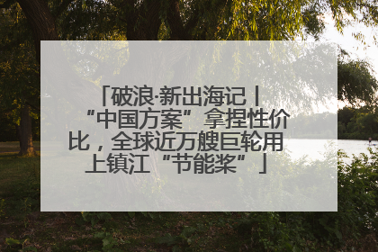 破浪·新出海记丨 “中国方案”拿捏性价比，全球近万艘巨轮用上镇江“节能桨”