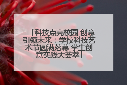 科技点亮校园 创意引领未来：学校科技艺术节圆满落幕 学生创意实践大荟萃
