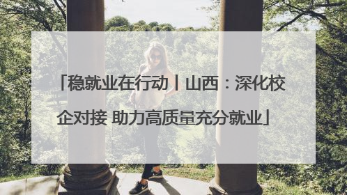 稳就业在行动丨山西：深化校企对接 助力高质量充分就业