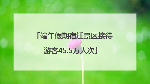 端午假期宿迁景区接待游客45.5万人次