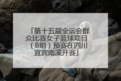 第十五届全运会群众比赛女子篮球项目（B组）预赛在四川宜宾南溪开赛