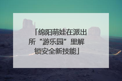 绵阳萌娃在派出所“游乐园”里解锁安全新技能