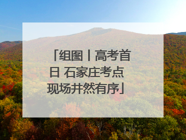 组图丨高考首日 石家庄考点现场井然有序