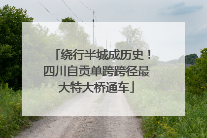 绕行半城成历史！四川自贡单跨跨径最大特大桥通车