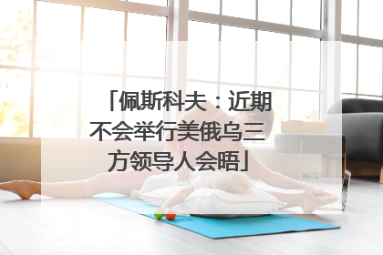 佩斯科夫：近期不会举行美俄乌三方领导人会晤