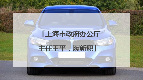 上海市政府办公厅主任王平，履新职