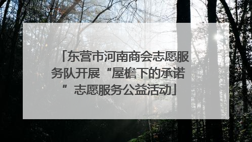 东营市河南商会志愿服务队开展“屋檐下的承诺”志愿服务公益活动