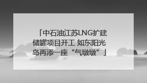 中石油江苏LNG扩建储罐项目开工 如东阳光岛再添一座“气墩墩”
