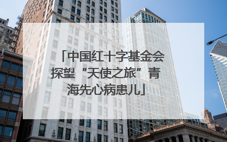 中国红十字基金会探望“天使之旅”青海先心病患儿