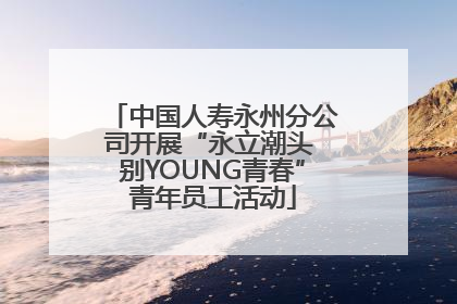 中国人寿永州分公司开展“永立潮头 别YOUNG青春”青年员工活动