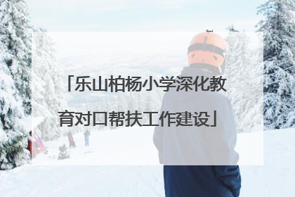 乐山柏杨小学深化教育对口帮扶工作建设
