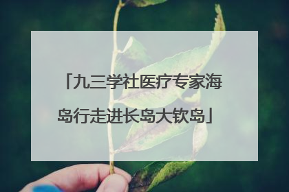 九三学社医疗专家海岛行走进长岛大钦岛