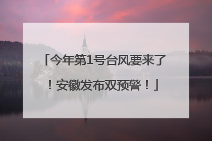 今年第1号台风要来了！安徽发布双预警！