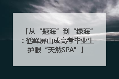 从“题海”到“绿海”：鹤峰屏山成高考毕业生护眼“天然SPA”
