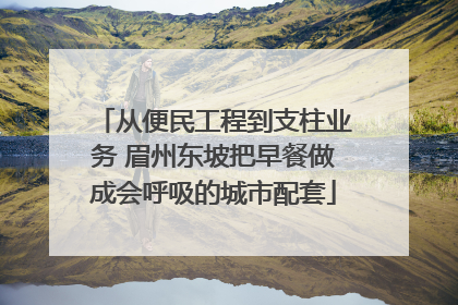 从便民工程到支柱业务 眉州东坡把早餐做成会呼吸的城市配套