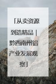 从卖资源到造精品｜黔西南州铝产业发展观察