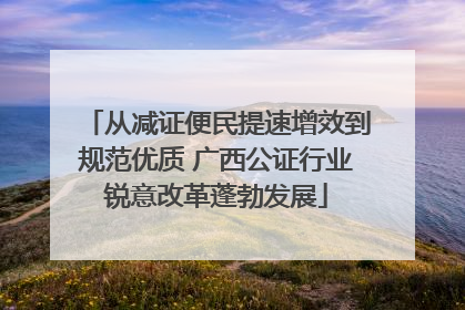从减证便民提速增效到规范优质 广西公证行业锐意改革蓬勃发展