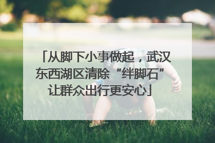 从脚下小事做起，武汉东西湖区清除“绊脚石”让群众出行更安心