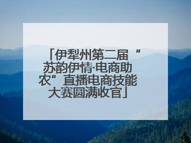 伊犁州第二届“苏韵伊情·电商助农”直播电商技能大赛圆满收官