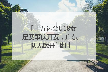 十五运会U18女足赛肇庆开赛，广东队无缘开门红