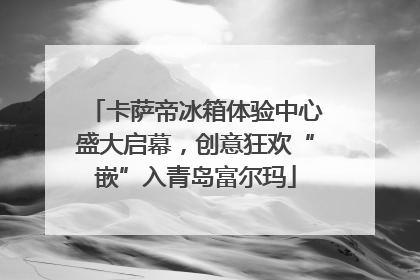 卡萨帝冰箱体验中心盛大启幕，创意狂欢“嵌”入青岛富尔玛