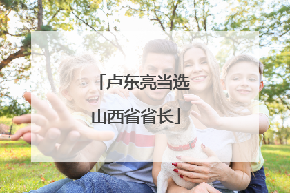 卢东亮当选山西省省长