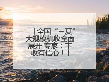 全国“三夏”大规模机收全面展开 专家：丰收有信心！