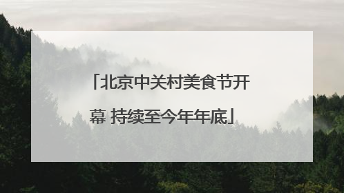 北京中关村美食节开幕 持续至今年年底