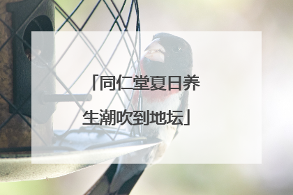 同仁堂夏日养生潮吹到地坛