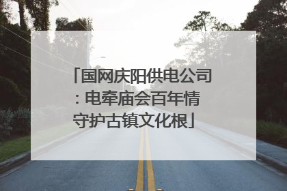 国网庆阳供电公司：电牵庙会百年情 守护古镇文化根