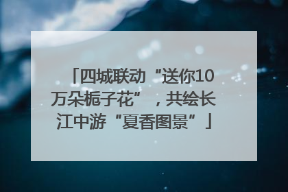 四城联动“送你10万朵栀子花”，共绘长江中游“夏香图景”