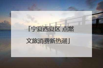 宁夏西夏区 点燃文旅消费新热潮