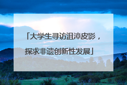 大学生寻访沮漳皮影，探求非遗创新性发展